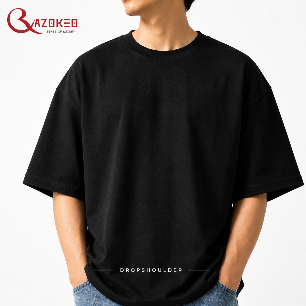 Black Dropshoulder Black Dropshoulder - Export Quality - Image 1