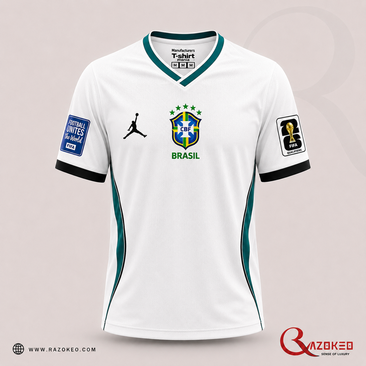 Brazil White Front View Brazil White Front View
