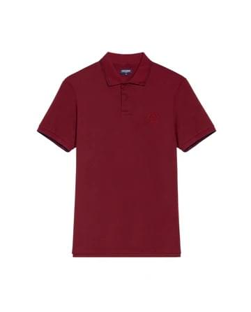 Men's Slim Fit Polo Shirt in Cotton Stretch Blend, Weathered - Image 5