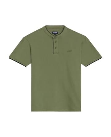 Men's Slim Fit Polo Shirt in Cotton Stretch Blend, Weathered - Image 4
