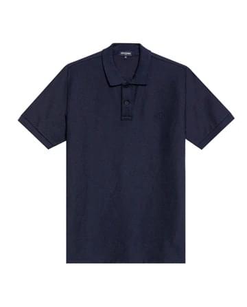 Men's Slim Fit Polo Shirt in Cotton Stretch Blend, Weathered - Image 3