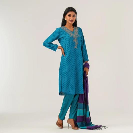 Women’s Blended Cotton One Piece Set - Image 4