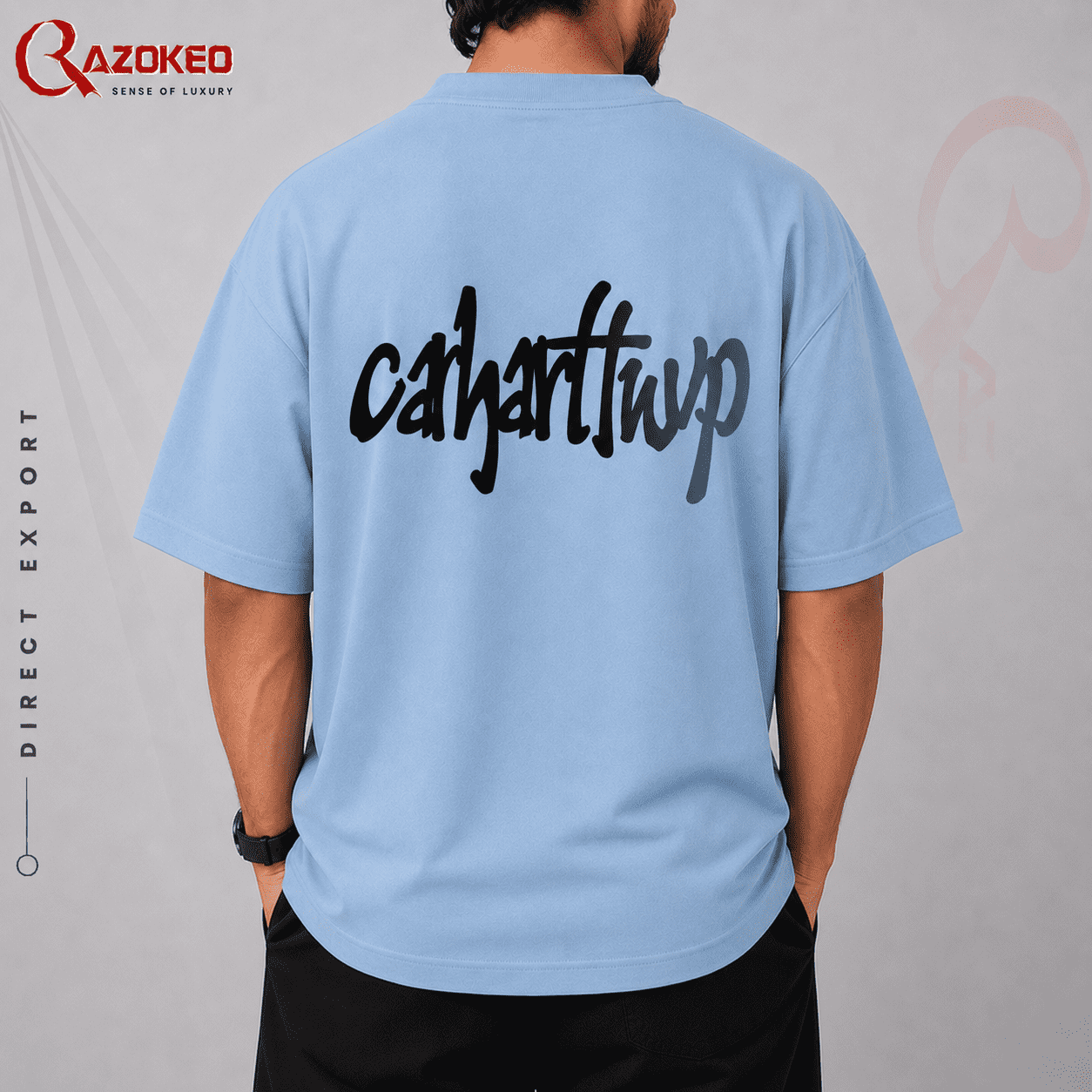 Carthatt Sky Blue Dropsoulder Back