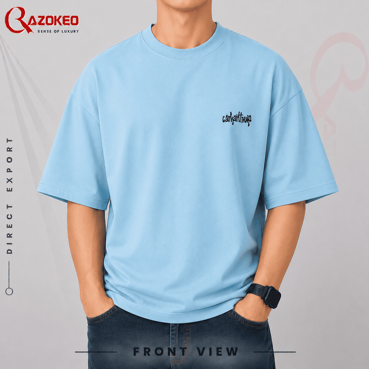 Carthatt Sky Blue Dropsoulder Carthatt Sky Blue Dropsoulder